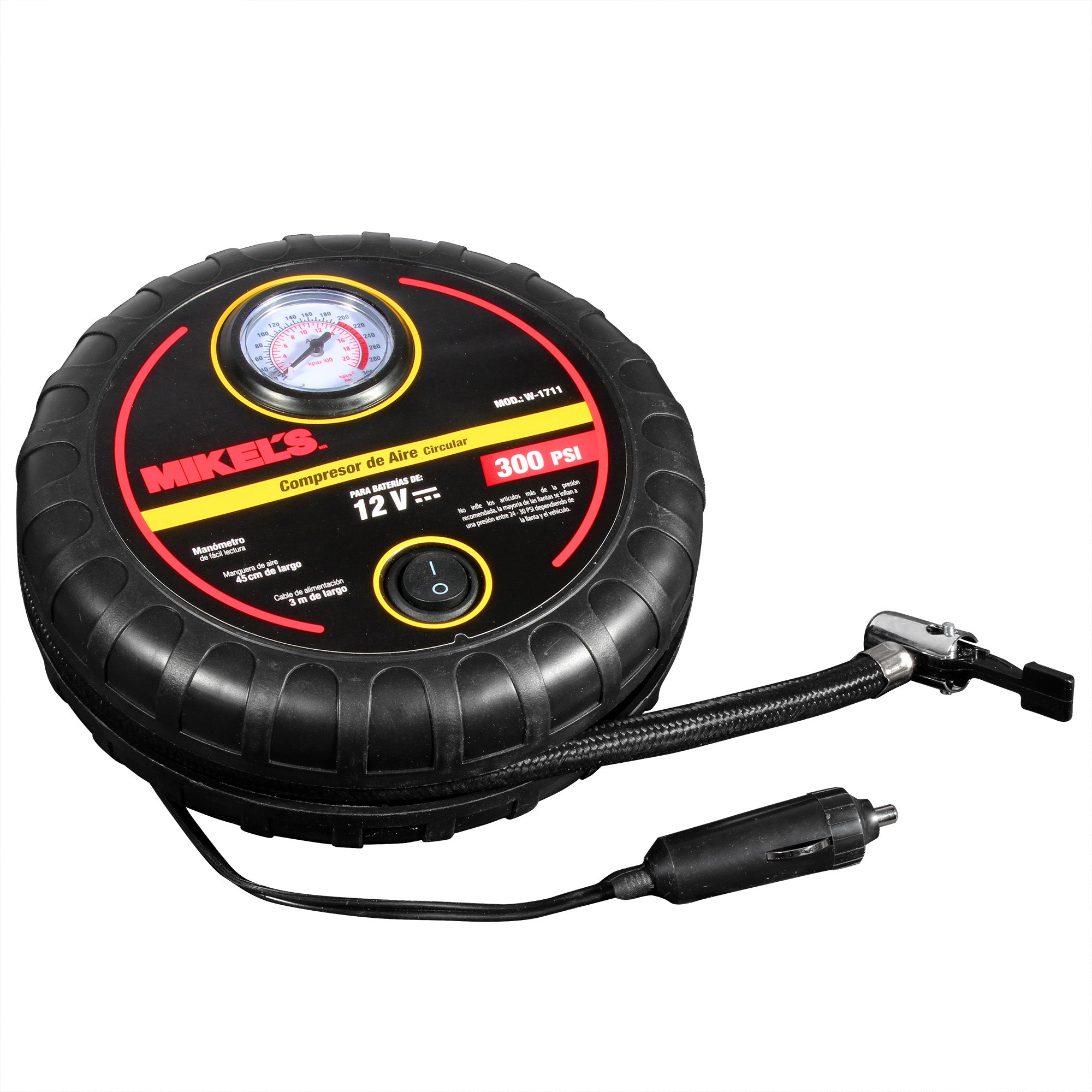 Mini Compresor de aire 12 V (300 PSI)