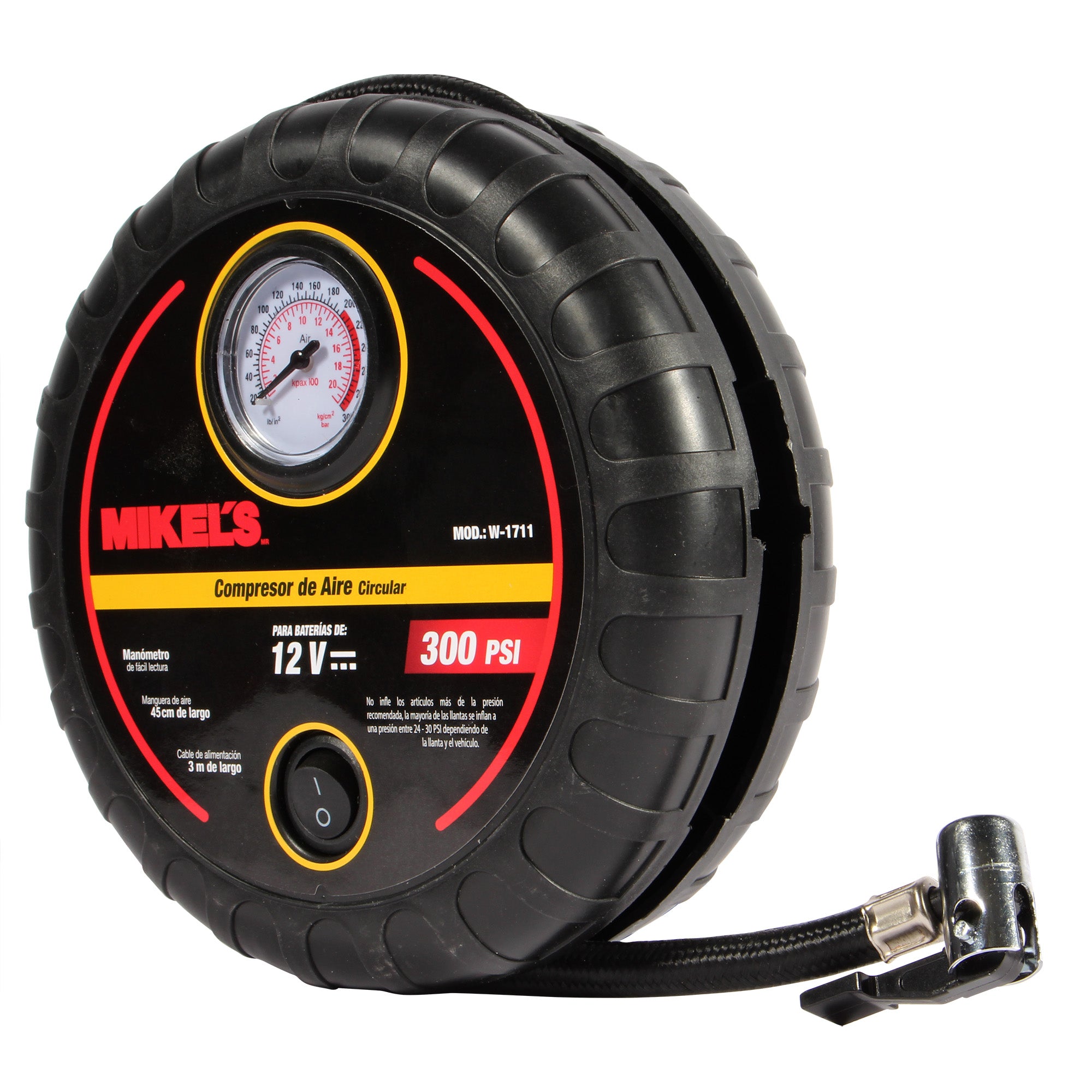 Mini Compresor de aire 12 V (300 PSI)