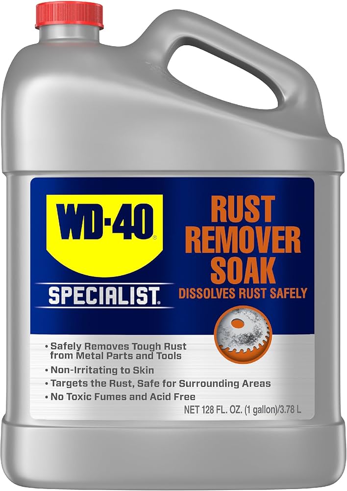 Eliminador De Oxido Sin Humos Toxicos Acidos No Irrita La Piel 3.78 Lt (128 Oz) (Rust Remover Soak)
