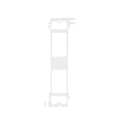 PANDUIT - Montaje de Pared para Panel de Parcheo de 12 Puertos, Color Blanco