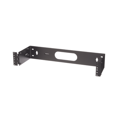 PANDUIT - Rack Abierto de Instalación en Pared con Bisagras, Profundidad de 159 mm, 19 in de Ancho, 2 UR, Color Negro