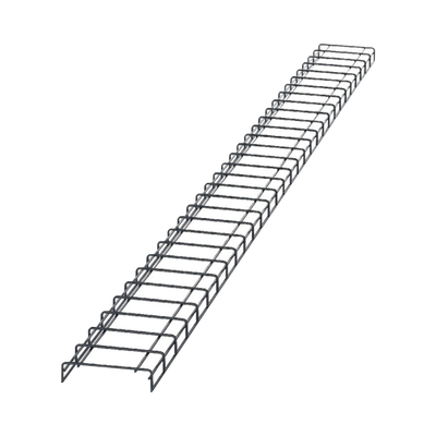 PANDUIT - Charola para Canalización Wyr-Grid® Tipo Malla, Con Pintura Electrostática en Color Negro, 8 in (203.2 mm) de Ancho, 53.1 mm de Alto y 3 m de Largo