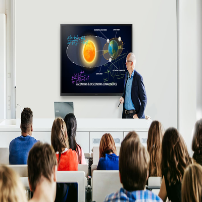 SAMSUNG ELECTRONICS - Pantalla Interactiva Touch de 75" con Lápiz Táctil / conectividad Wifi / USB / RJ45 / RS232 / HDMI / Salida Touch / Tizen SO / compatible con VESA