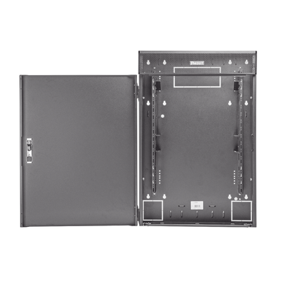 PANDUIT - Gabinete de Montaje en Pared TrueEdge™, Con 3 UR para Equipo Activo y 3 UR para Paneles de Parcheo, Fabricado en Acero, Color Negro