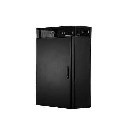 PANDUIT - Gabinete de Montaje en Pared TrueEdge™, Con 6 UR para Equipo Activo y 6 UR para Paneles de Parcheo, Fabricado en Acero, Color Negro