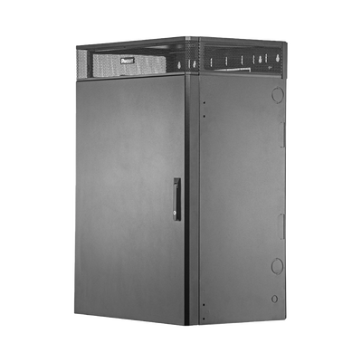 PANDUIT - Gabinete de Montaje en Pared TrueEdge™, Con 9 UR para Equipo Activo y 9 UR para Paneles de Parcheo, Fabricado en Acero, Color Negro