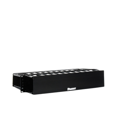 PANDUIT - Organizador de Cables Horizontal PatchLink, Doble (Frontal y Posterior), Para Rack de 19in, 2UR
