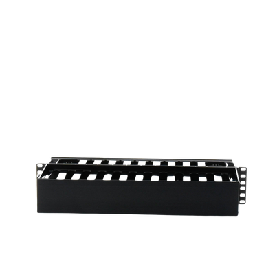 PANDUIT - Organizador de Cables Horizontal PatchLink, Doble (Frontal y Posterior), Para Rack de 19in, 2UR