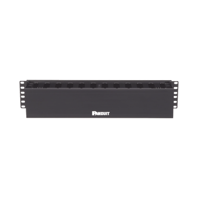 PANDUIT - Organizador de Cables Horizontal PatchLink, Sencillo (Solo Frontal), Para Rack de 19in, 2UR