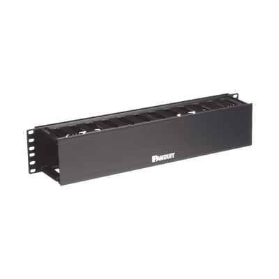 PANDUIT - Organizador de Cables Horizontal PatchLink, Sencillo (Solo Frontal), Para Rack de 19in, 2UR