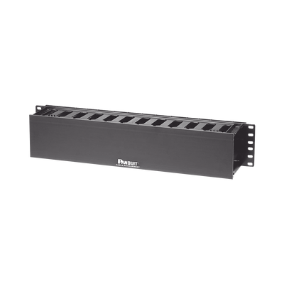 PANDUIT - Organizador de Cables Horizontal PatchLink, Sencillo (Solo Frontal), Para Rack de 19in, 2UR