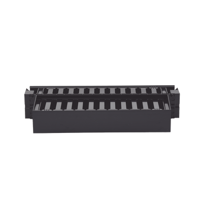 PANDUIT - Organizador de Cables Horizontal PatchLink, Doble (Frontal y Posterior), Con Tapa Extendida, Para Rack de 19in, 2UR