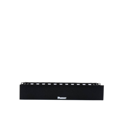PANDUIT - Organizador de Cables Horizontal PatchLink, Sencillo (Solo Frontal), Con Tapa Extendida, Para Rack de 19in, 2UR