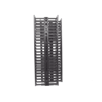 PANDUIT - Organizador Vertical NetRunner, Doble (Frontal y Posterior), para Rack Abierto de 45 Unidades, 6.7in de Ancho, Color Negro