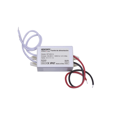 EPCOM POWERLINE - Fuente 12 V / 1 Amper / Waterproof / Intemperie grado IP67