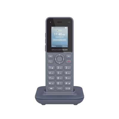 GRANDSTREAM - Teléfono IP inalámbrico Wi-Fi, portátil, 2 líneas, 2 cuentas SIP, Voz HD, Bluetooth, Puerto USB tipo C