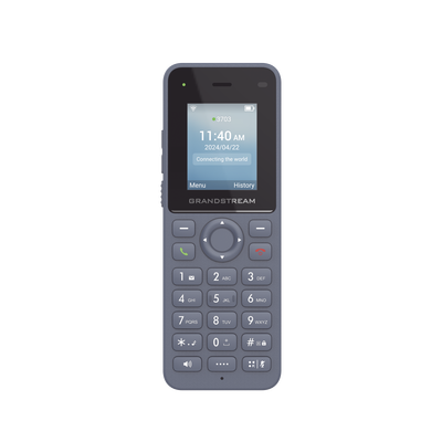 GRANDSTREAM - Teléfono IP inalámbrico Wi-Fi, portátil, 2 líneas, 2 cuentas SIP, Voz HD, Bluetooth, Puerto USB tipo C