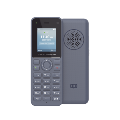 GRANDSTREAM - Teléfono IP inalámbrico Wi-Fi, portátil, 2 líneas, 2 cuentas SIP, Voz HD, Bluetooth, Puerto USB tipo C