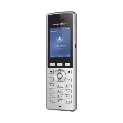 GRANDSTREAM -  Teléfono WiFi portátil empresarial con 2 lineas y cuentas SIP, Bluetooth y botón Push-to-talk