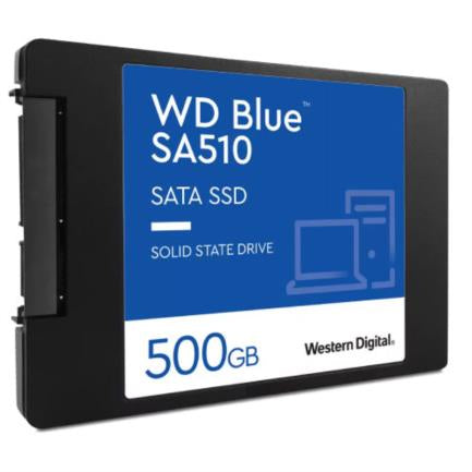 WESTERN DIGITAL - SSD Interno Western Digital Blue SA510 500GB 2.5" 7mm SATA lll Lect 555/440 MBs para PC y Lap
