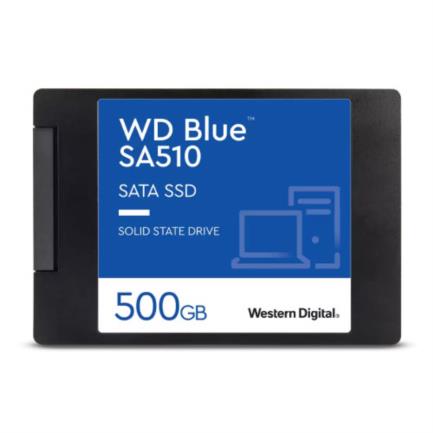 WESTERN DIGITAL - SSD Interno Western Digital Blue SA510 500GB 2.5" 7mm SATA lll Lect 555/440 MBs para PC y Lap