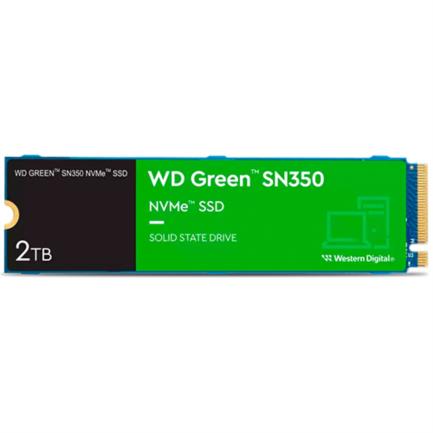 WESTERN DIGITAL - Unidad de Estado Solido Western Digital Interno Green SN350 2TB M.2 2280 PCIe 3.0 NVMe Lectur