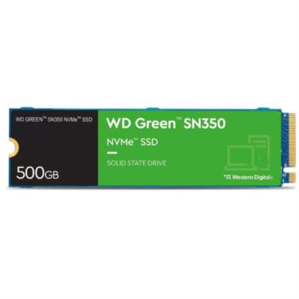 WESTERN DIGITAL - SSD Interno Western Digital Green SN350 500GB M.2 2280 PCIe 3.0 NVMe Lect 2400/1500 MBs para PC y Lap