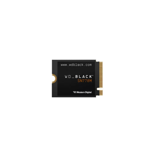 WESTERN DIGITAL - Unidad De Estado Solido SSD Interno Black SN770M 500GB M.2 2230 PCIe 4.0 NVMe Lect 5000/4000 MBs Alto Rendimiento