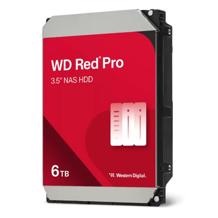 WESTERN DIGITAL - Disco Duro Interno WD Red PRO 6TB 3.5 SATA3 6GB/S 256MB 7200RPM 24X7 HOTPLUG NAS 1-16 Bahias WD6005FFBX