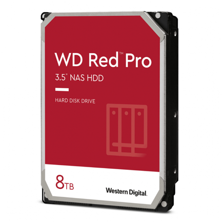 WESTERN DIGITAL - Disco Duro Western Digital Interno Red PRO 8TB 3.5 SATA3 6GB/S 512MB 7200RPM 24X7 HOTPLUG NAS 1-24 Bahias