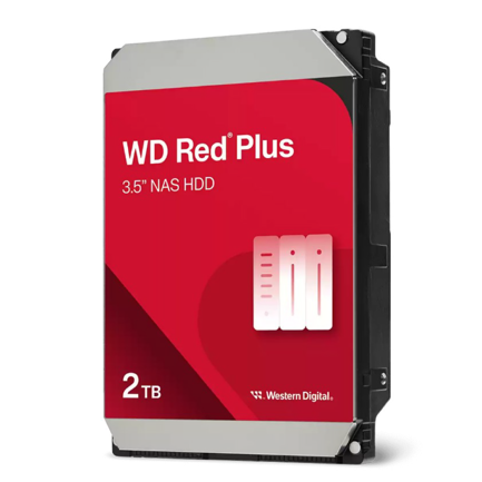 WESTERN DIGITAL - Disco Duro Western Digital Interno Interno Red PLUS 2TB 3.5 SATA3 6GB/S 64MB 5400RPM 24X7 HOTPLUG NAS 1-8 B