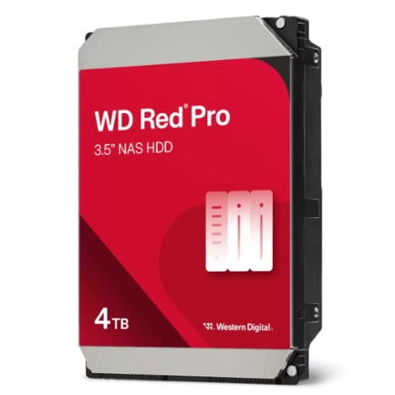 WESTERN DIGITAL - Disco Duro Western Digital Red Pro 4TB para NAS 3.5 SATA III 6 Gbit/s 7200RPM 256MB Caché