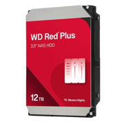 WESTERN DIGITAL - Disco Duro Western Digital 12TB Red Plus NAS SATA 3.5 pulgadas up to 260MB/s 7200 rpm - caché 512MB