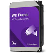 WESTERN DIGITAL - Disco Duro Western Digital Interno Purple 3TB 3.5 5400RPM SATA lll 6Gbit/s Caché 128MB para Videovigilancia