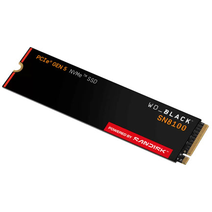 WESTERN DIGITAL - SSD interno Western Digital de 1TB Black SN8100 NVMe M.2 Gen5 - Lectura/Eescritura/ Sin Disipador Térmico