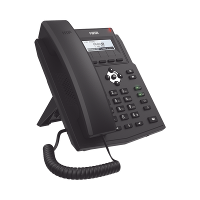 FANVIL - Teléfono IP empresarial para 2 lineas SIP con pantalla LCD, Códec Opus, conferencia de 3 vías, PoE.