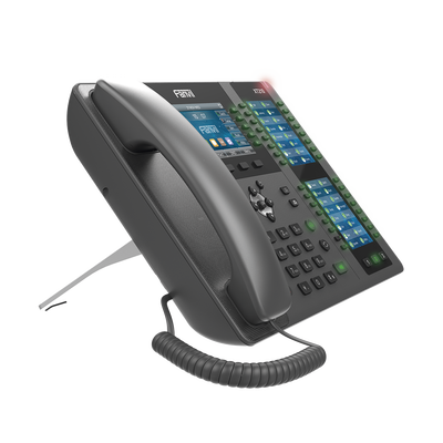 FANVIL - Teléfono IP ideal para recepción hasta 20 líneas SIP, PoE, 106 botones DSS, Bluetooth integrado para diademas, puertos Gigabit, soporta recepción video