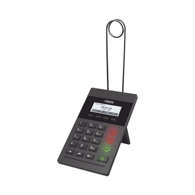 FANVIL - Teléfono IP para Call Center para 2 lineas SIP con soporte para diadema, pantalla 128x48 retro-iluminada, PoE