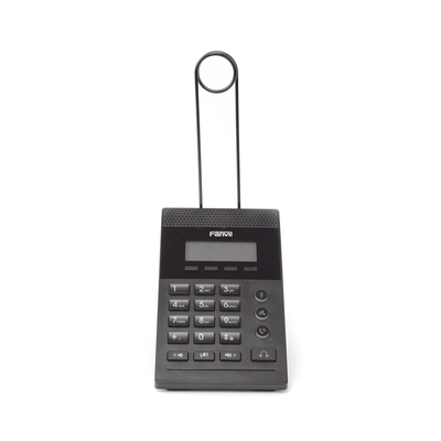 FANVIL - Teléfono IP para Call Center para 2 lineas SIP con soporte para diadema, pantalla 128x48 retro-iluminada, PoE