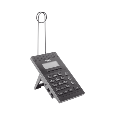 FANVIL - Teléfono IP para Call Center para 2 lineas SIP con soporte para diadema, pantalla 128x48 retro-iluminada, PoE