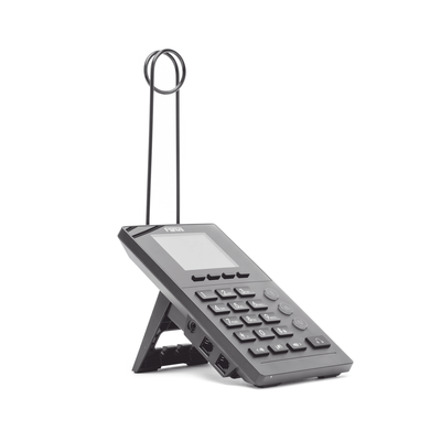 FANVIL - Teléfono IP para Call Center para 2 lineas SIP con soporte para diadema, pantalla LCD de 2.8 pulgadas a color, PoE