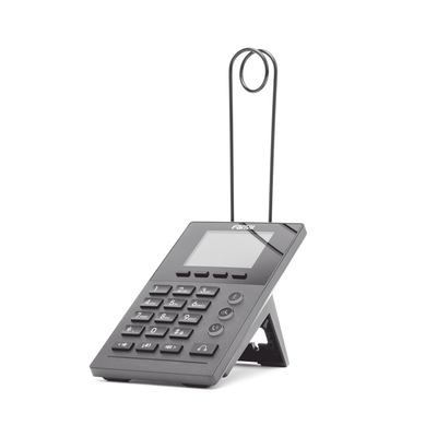 FANVIL - Teléfono IP para Call Center para 2 lineas SIP con soporte para diadema, pantalla LCD de 2.8 pulgadas a color, PoE