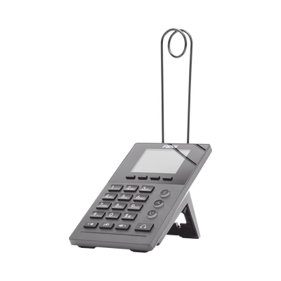 FANVIL - Teléfono IP para Call Center para 2 lineas SIP con soporte para diadema, pantalla LCD de 2.8 pulgadas a color, PoE
