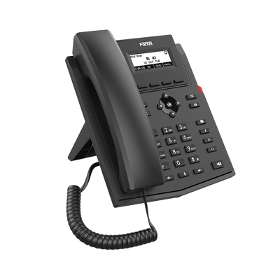 FANVIL - Teléfono IP empresarial para 2 lineas SIP con pantalla LCD, Códec Opus, conferencia de 3 vías, PoE.