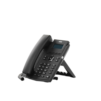 FANVIL - Teléfono IP empresarial para 2 lineas SIP con pantalla LCD, Códec Opus, conferencia de 3 vías, PoE.