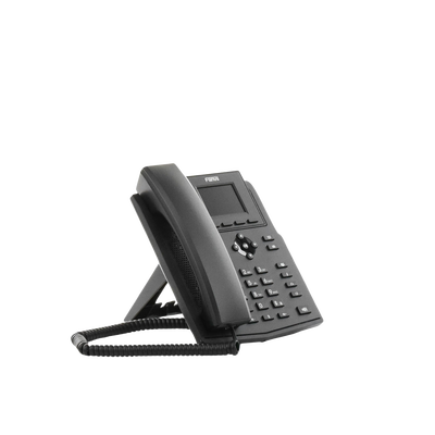 FANVIL - Teléfono IP empresarial para 4 líneas SIP con pantalla LCD de 2.4 pulgadas a color, Opus y conferencia de 3 vías, PoE.