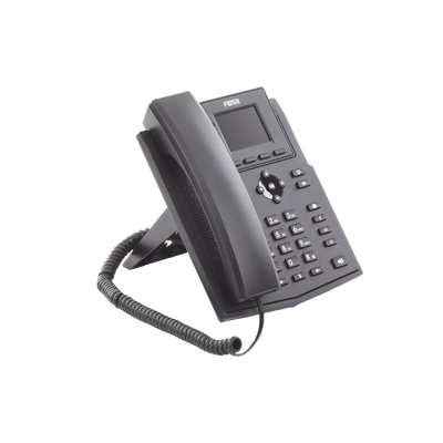 FANVIL - Teléfono IP Wi-Fi empresarial para 4 líneas SIP con pantalla LCD de 2.4 pulgadas a color, Opus y conferencia de 3 vías, PoE.