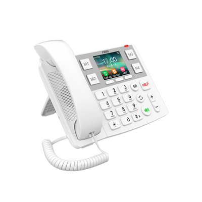 FANVIL - Teléfono IP Wi-Fi Botones Braille Grandes diseñado para hospitales, Asilos, Bluetooth Integrado