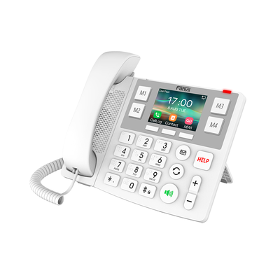 FANVIL - Teléfono IP Wi-Fi Botones Braille Grandes diseñado para hospitales, Asilos, Bluetooth Integrado