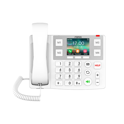 FANVIL - Teléfono IP Wi-Fi Botones Braille Grandes diseñado para hospitales, Asilos, Bluetooth Integrado